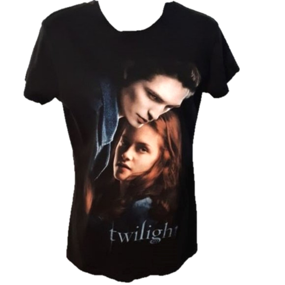 TWILIGHT Vintage Y2K Edward & Bella Promo T-Shirt Women's Medium Vampire Movie